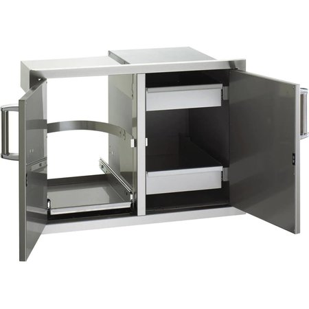 FIRE MAGIC 33.5 in. Double Doors with Tank Tray, Louvers & Dual Drawers 53930SC-12T